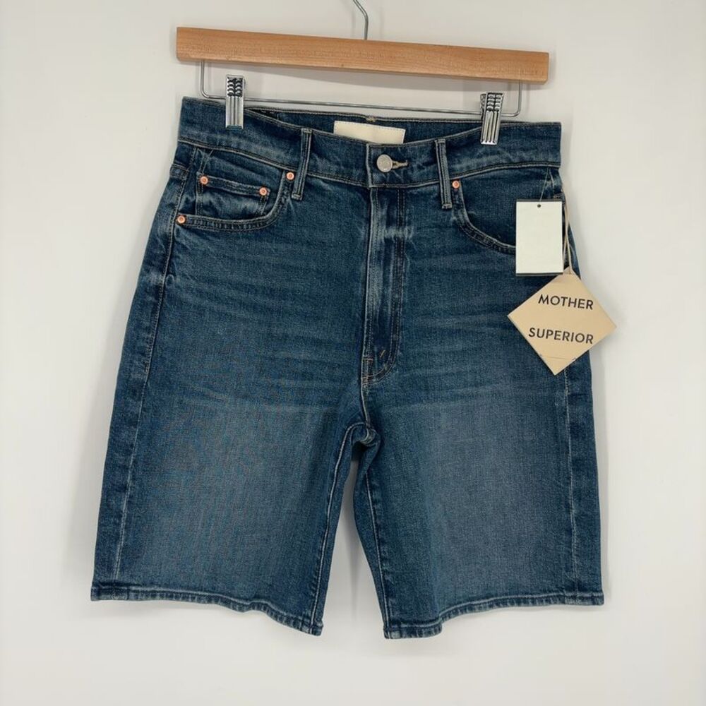 MOTHER Bermuda Shorts Blue Denim